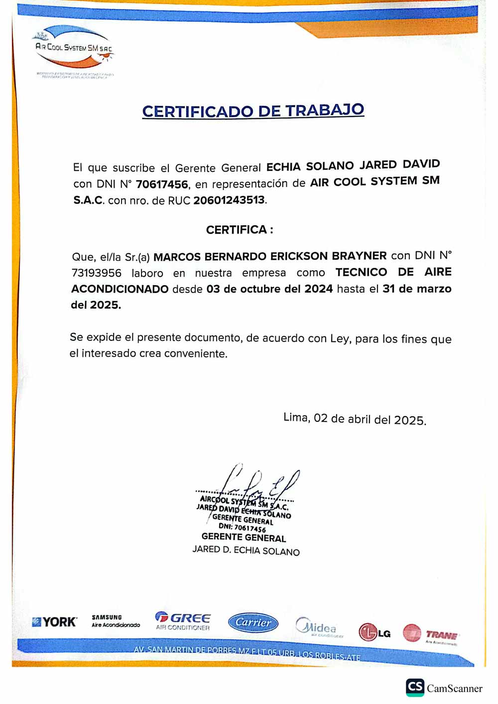 Certificado 2